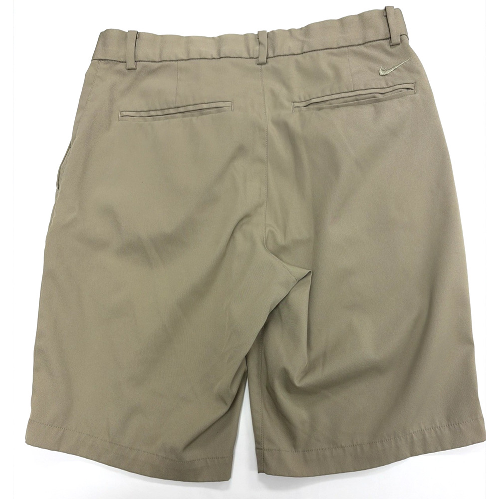 Nike Golf Dri Fit Shorts Khaki Mens Size 28 Pleated Activewear